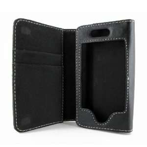  Black Leather Wallet Credit Card ID Case for iPhone 4S 4 3 3GS 