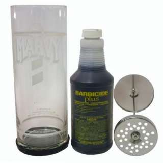   Disinfectant Clear Glass Jar W/ Barbicide Plus Salon/Barber Set  