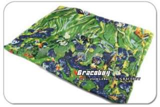 NEW Fashion Woolen Pashmina Scarf Shawl Wrap   Van Gogh Irises  