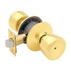Schlage Lock Schlage Bell Privacy Knob, Bright Brass #f40vbel605