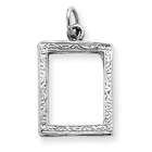 Jewelry Adviser charms Sterling Silver Picture Frame Charm