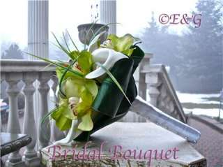   Wedding Bouquets Bouquet Bridal Bridesmaids Groom Silk Flowers  
