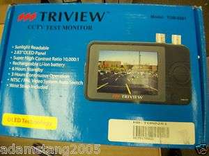 NEW TRIVIEW CCTV TEST MONITOR TATUNG TOM 0281 TOM0281 HAS POWER CORD 