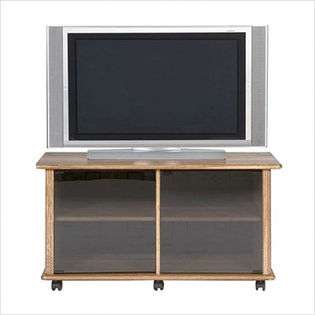 Wood Technology Hardwood 44 TV Cabinet in Oak (2 Pieces) at  