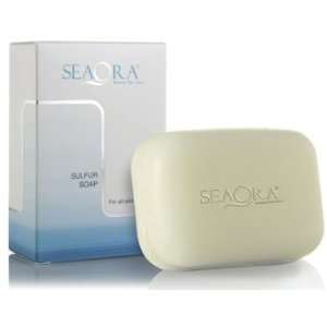  SeaOra Sulfur Soap with Dead Sea Minerals 4.4oz Beauty