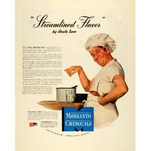 1943 Ad Monsanto Vanilla Extract Substitute WWII Wartime Food 
