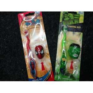  Spiderman and Hulk Toothbrush Set