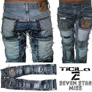 Ticila SEVEN STAR MISS Special Edition Handmade Jeans  