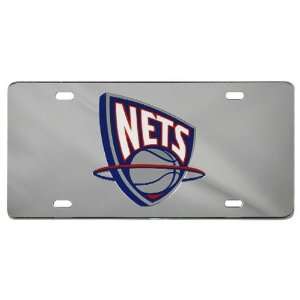  New Jersey Nets Silver Mirrored License Plate Sports 