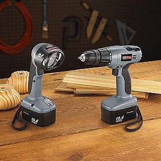 15.6 volt Cordless Drill/Driver Kit with Worklight  Craftsman Tools 