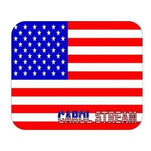  US Flag   Carol Stream, Illinois (IL) Mouse Pad 