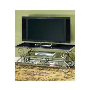    Kingston Wide screen Tv Stand With Black Marble Top