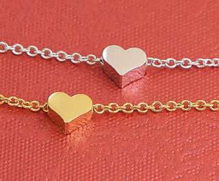 1Tiny Tiny Mini Heart Charm Necklace P For Kids &Adults  
