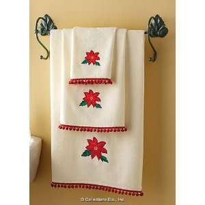  Poinsettia Towel Set 