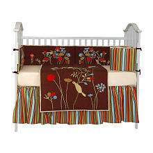 Tadpoles Birds of Paradise 6 Piece Embroidered Crib Bedding Set 