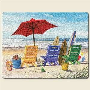  Beachy Keen Glass Tempered Glass Tempered Cutting Board 