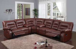 3pc Traditional Modern Sectional Recliner Leather Sofa Set, MH 4723 S2 