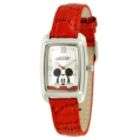 Disney Ladies Disney Mickey Mouse Watch w/Square Silvertone Case 
