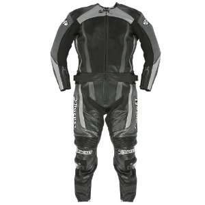 Joe Rocket GPX Type R One Piece Leather Motorcycle Race Suit Gunmetal 