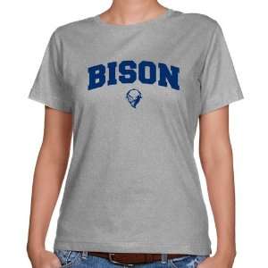  Bucknell Bison Ladies Ash Logo Arch Classic Fit T shirt 