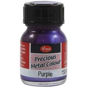  Viva Decor 25ml Precious Metal Color, Purple Arts, Crafts 