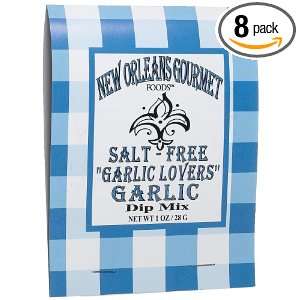 New Orleans Gourmet Foods Salt Free Garlic Lovers Garlic Dip Mix, 1 
