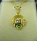 claddagh necklace gold  