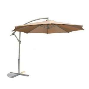   Offset Patio Umbrella (Beige) (8H x 10W x 10D) Patio, Lawn