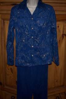 Ladies ERIN LONDON Brand Outfit Set Shirt & Pants Size Small  