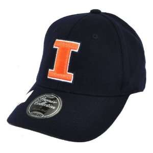 Illinois Fighting Illini NCAA Premier Collection One Fit Cap Hat Small 