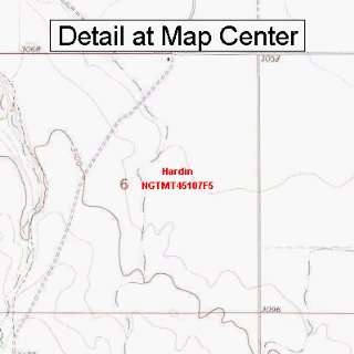   Map   Hardin, Montana (Folded/Waterproof)