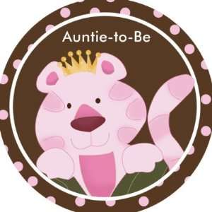  Queen Of The Jungle Baby Shower Button 