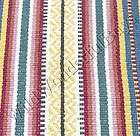 POTTERY BARN Thomas Stripe Cotton RUG 5x8 Red Multi Striped NEW IN 