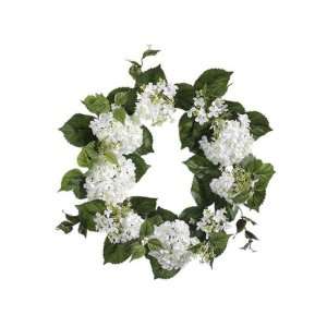  Set of 4   23 Annabelle Hydrangea Wreath White Cream 