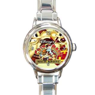 New* HOT CHIP AND DALE Round Italian Charm Wristwatches  
