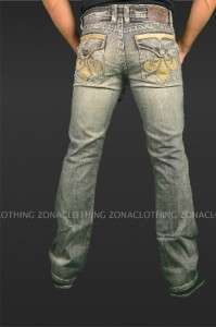 Affliction Moss Seattle Denim Jeans Cooper Relaxed Boot Flap Pocket 