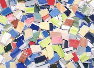 1500 Mixed Color Solid Filler Mosaic Tiles, Tile  