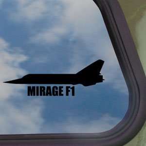 MIRAGE F1 Black Decal Military Soldier Truck Window Sticker