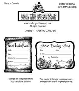 ATC 4 static mounted rubber stamps  