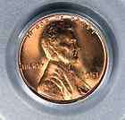 1951 Lincoln Wheat Cent PCGS MS66RD Outstanding, Bright Red CAC 