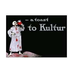  A Toast to Kulture 28x42 Giclee on Canvas
