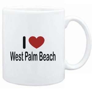  Mug White I LOVE West Palm Beach  Usa Cities Sports 