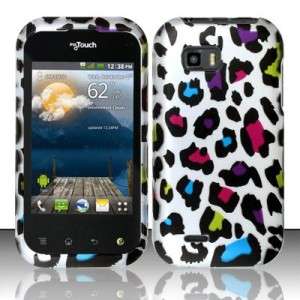 For T Mobile LG myTouch Q Rubberized HARD Case Phone Cover Rainbow 