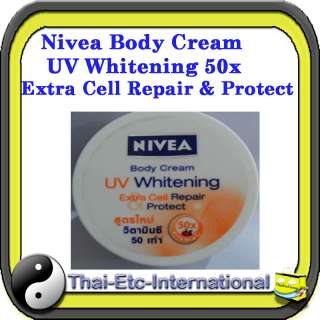 NEW NIVEA Body Cream UV Whitening Extra Cell Repair PROTECT 50x 