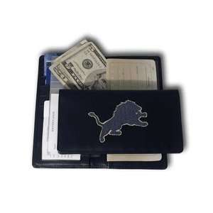  NFL Detroit Lions Leather Checkbook Cover Sports 