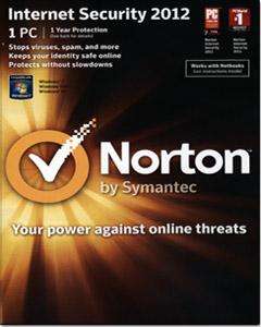 NEW Norton Internet Security 2012 for PC/XP/VISTA/7 SEALED RETAIL BOX 