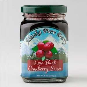 Alaska Low Bush Wild Cranberry Sauce (8 Grocery & Gourmet Food