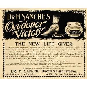   Ad Dr H Sanches Oxydonor Victory Self Treatment   Original Print Ad