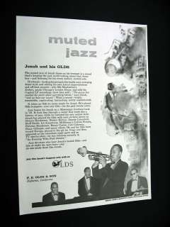 Olds Trumpets Jonah Jones Quartet pic 1962 print Ad  