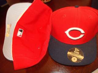 CINCINATI REDS WOOL NEW ERA 90S HAT CAP VINTAGE FITTED SIZE 7  